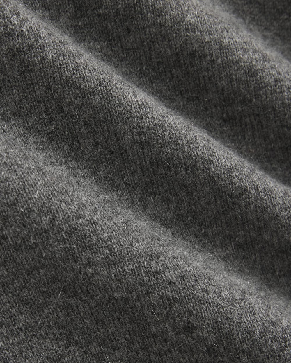 Cashmere Slim Crew Sweater | Heather Charcoal