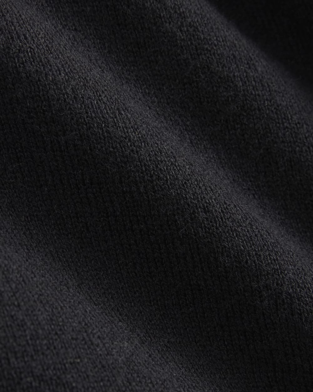 Oversized Polo Sweater in Cotton Merino | Black