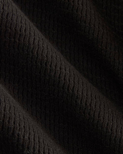 Slim-Fit Crew in Cozy Waffle | Black
