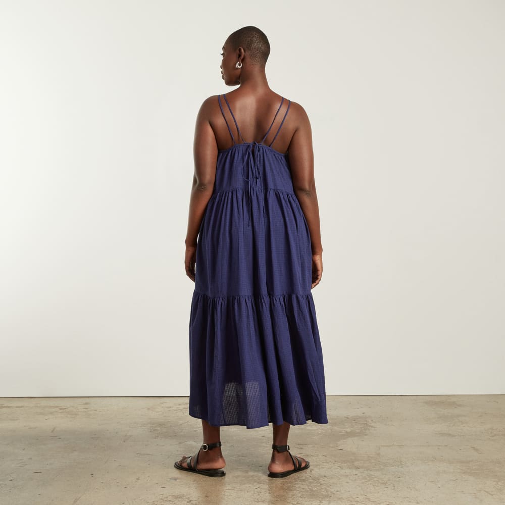 The Billow Tiered Maxi Dress |  Navy