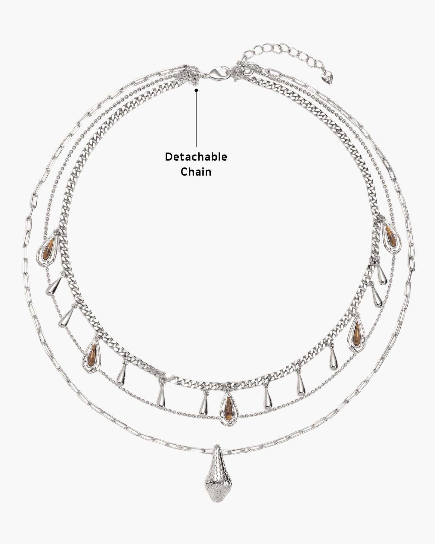 Second Skin Detachable Layered Necklace