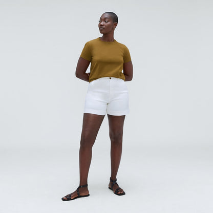The Box-Cut Tee in Essential Cotton | Tapenade | No Pocket