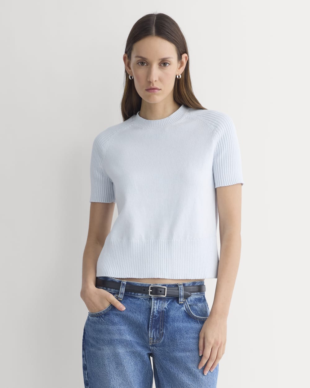 Short-Sleeve Crew in Everyday Cotton | Skywriting