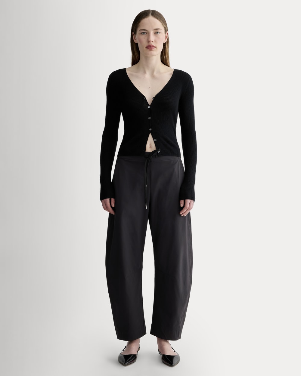 The Anywhere Barrel Pant | Black