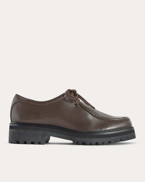 Leather Lug Chukka | Deep Brown