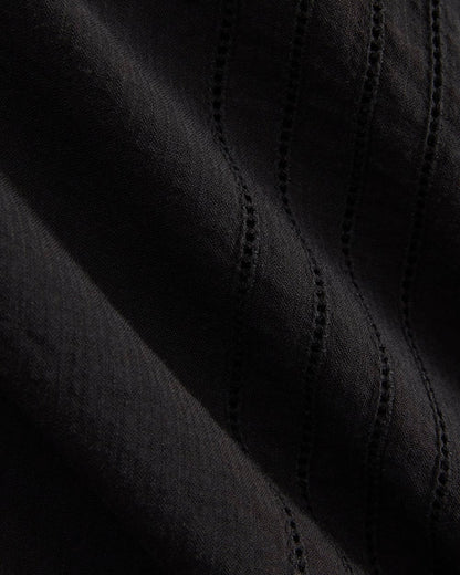 Cotton Gauze Resort Shirt | Black
