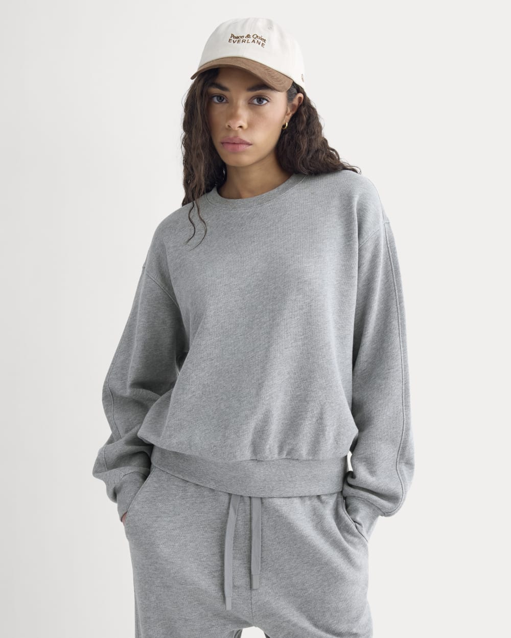 Lightweight Terry Blouson Crew | Vintage Heather Grey
