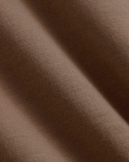 The Box-Cut Tee in Essential Cotton | Mocha | Pocket