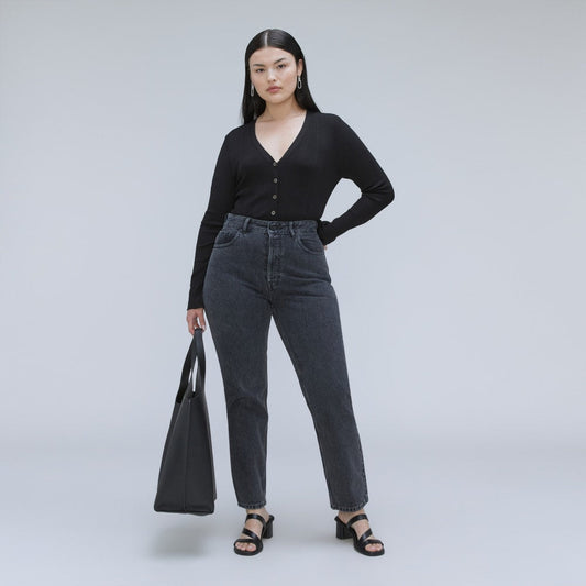 The '90s Cheeky Hourglass Jean | Washed Black | 28.5" Inseam