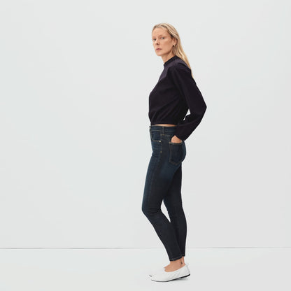 The Authentic Stretch High-Rise Skinny | Deep Indigo | 30.5" Inseam
