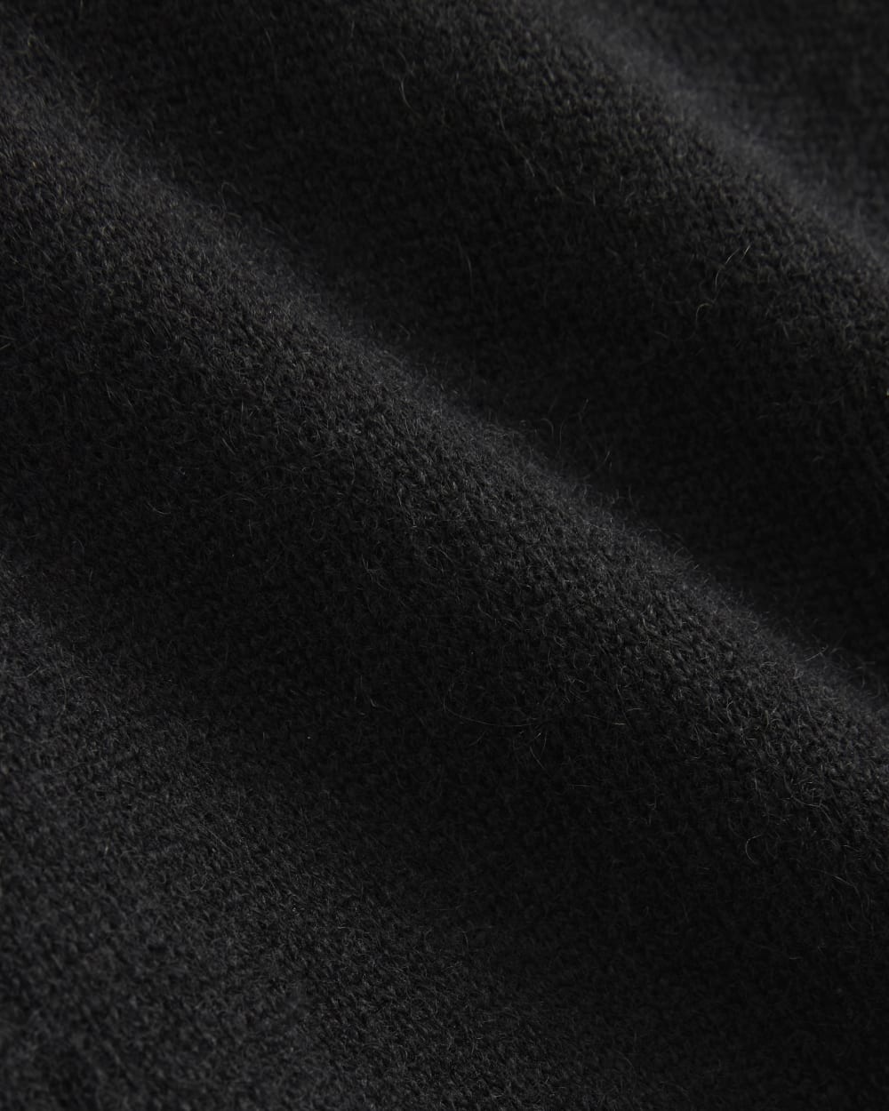 Cashmere Quarter Zip Sweater |  Black