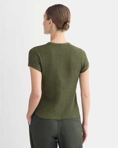 Shrunken Tee in Cozy Waffle | Heather Beech