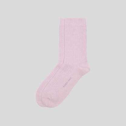 The Belgian Waffle Sweater Sock | Light Lilac