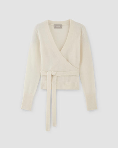 The Alpaca Wrap Sweater | Snow