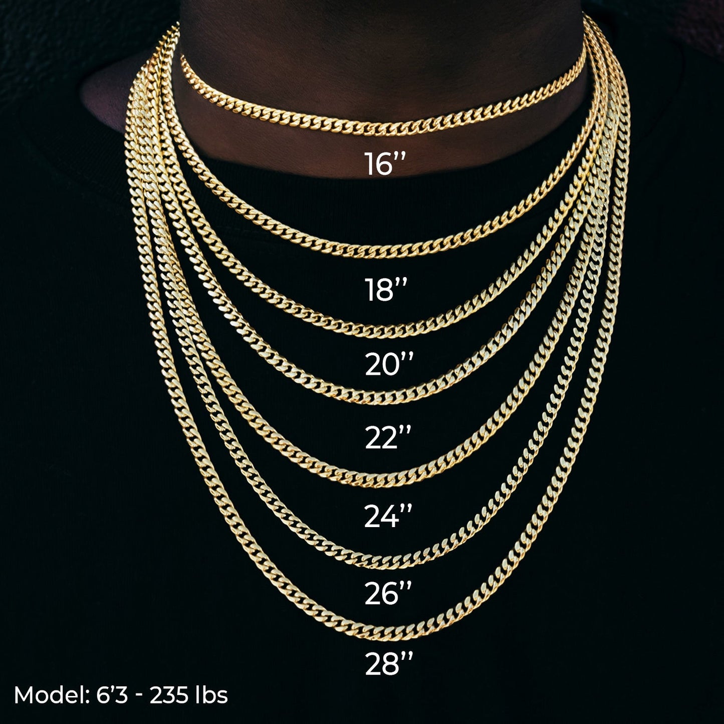 5mm Cuban Chain + Bracelet Bundle - Yellow Gold