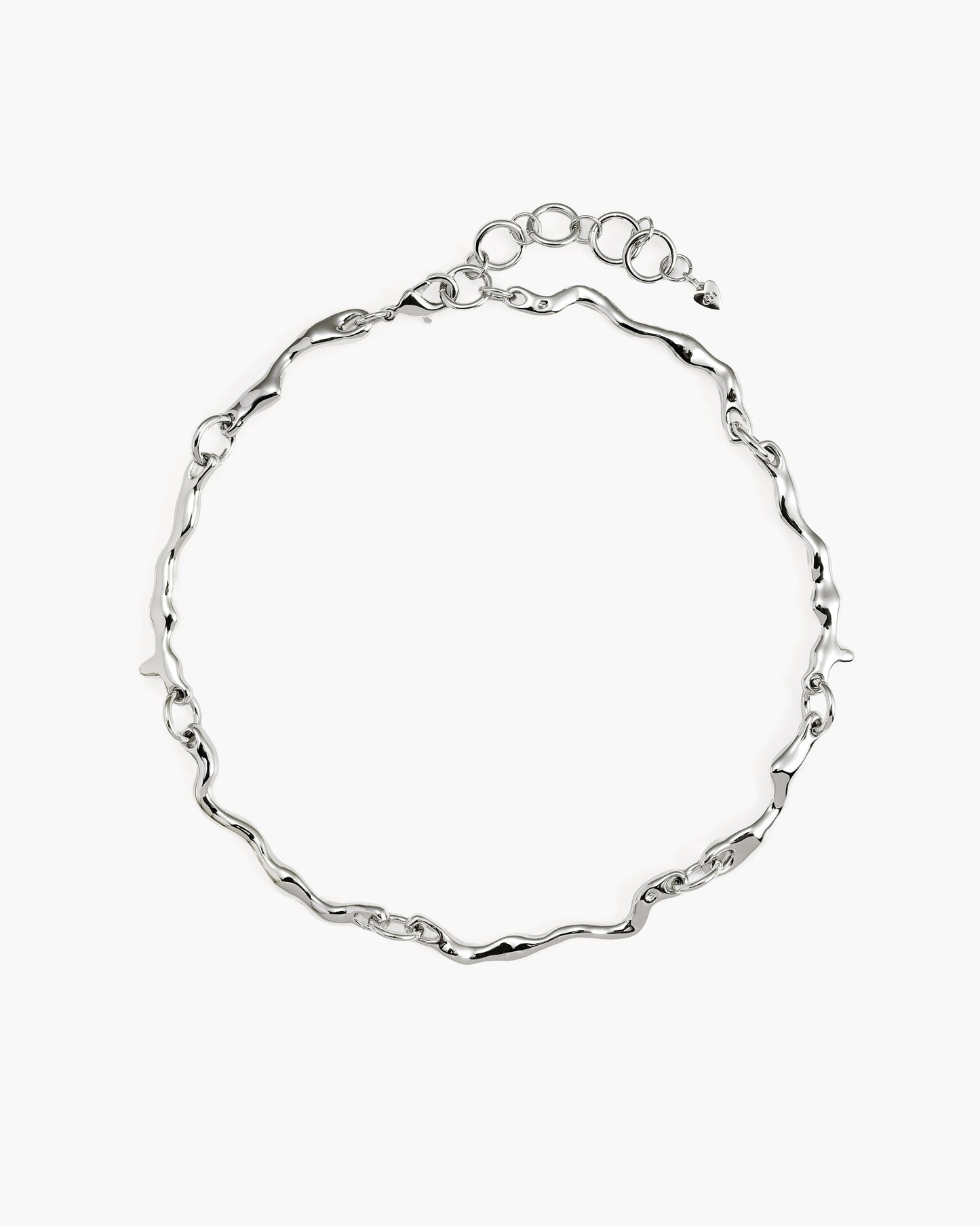 Silver Molten Necklace