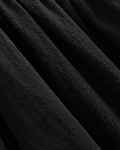 Gauze Smocked Dress | Black