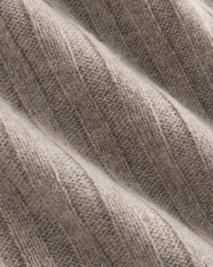 Straight-Leg Pant in Wool Cashmere | Oatmeal
