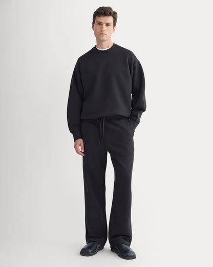 Luxe Fleece Crew Pullover | Black