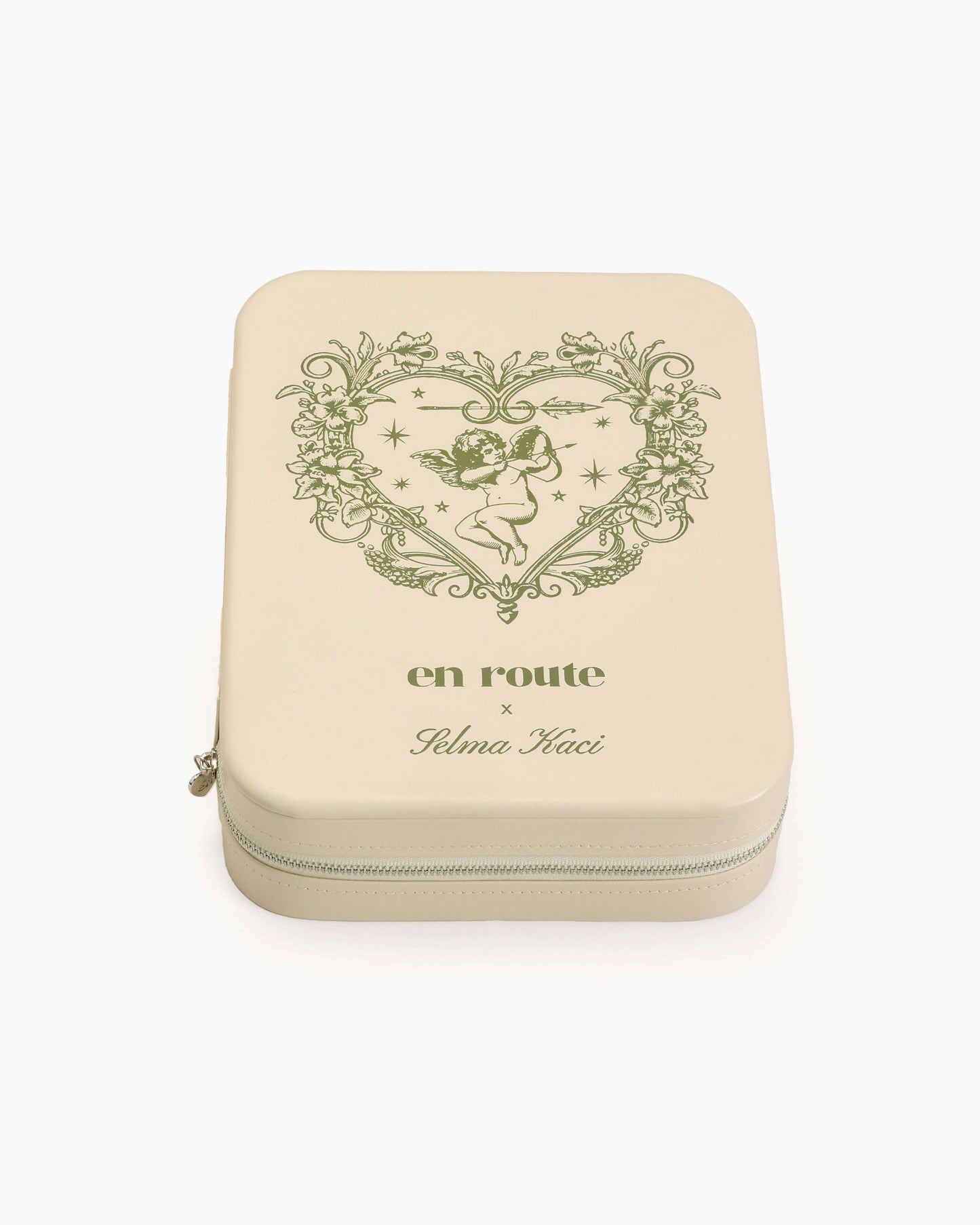 Isola Heart Jewelry Box in Beige