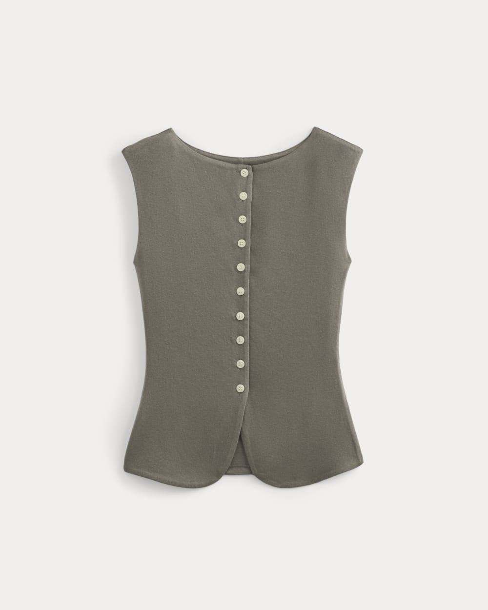 Sleeveless Button-Up in Butterluxe | Taupe