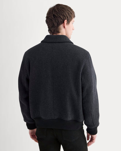 ReWool Flight Jacket | Heather Charcoal