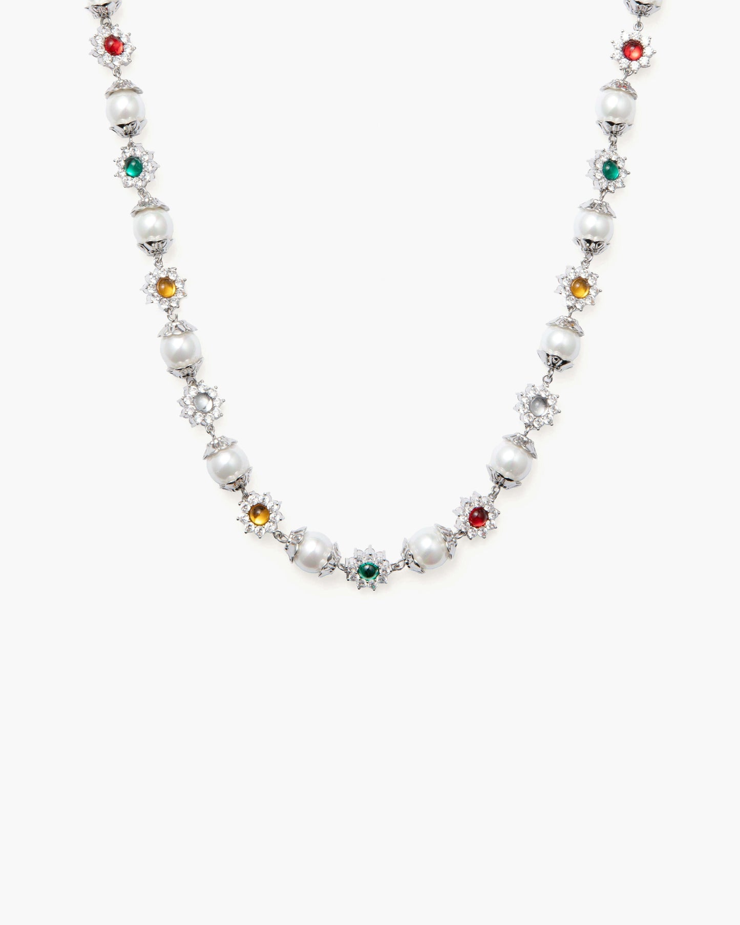 Daisy Pearl Necklace