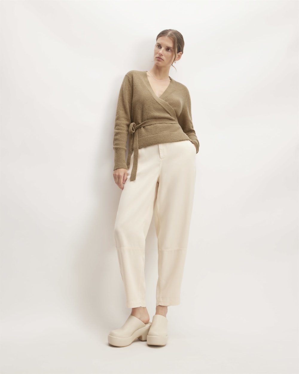 The Alpaca Wrap Sweater | Tiger's Eye