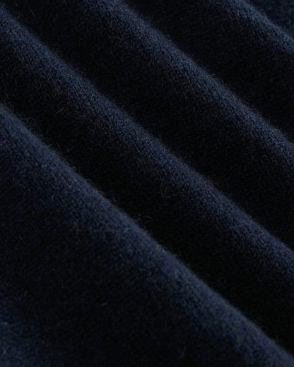 Cashmere Quarter Zip Sweater |  Navy