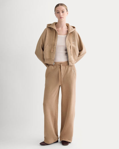 Everlane x The Laufey Foundation Cropped Full-Zip Hoodie | Weathered Clay