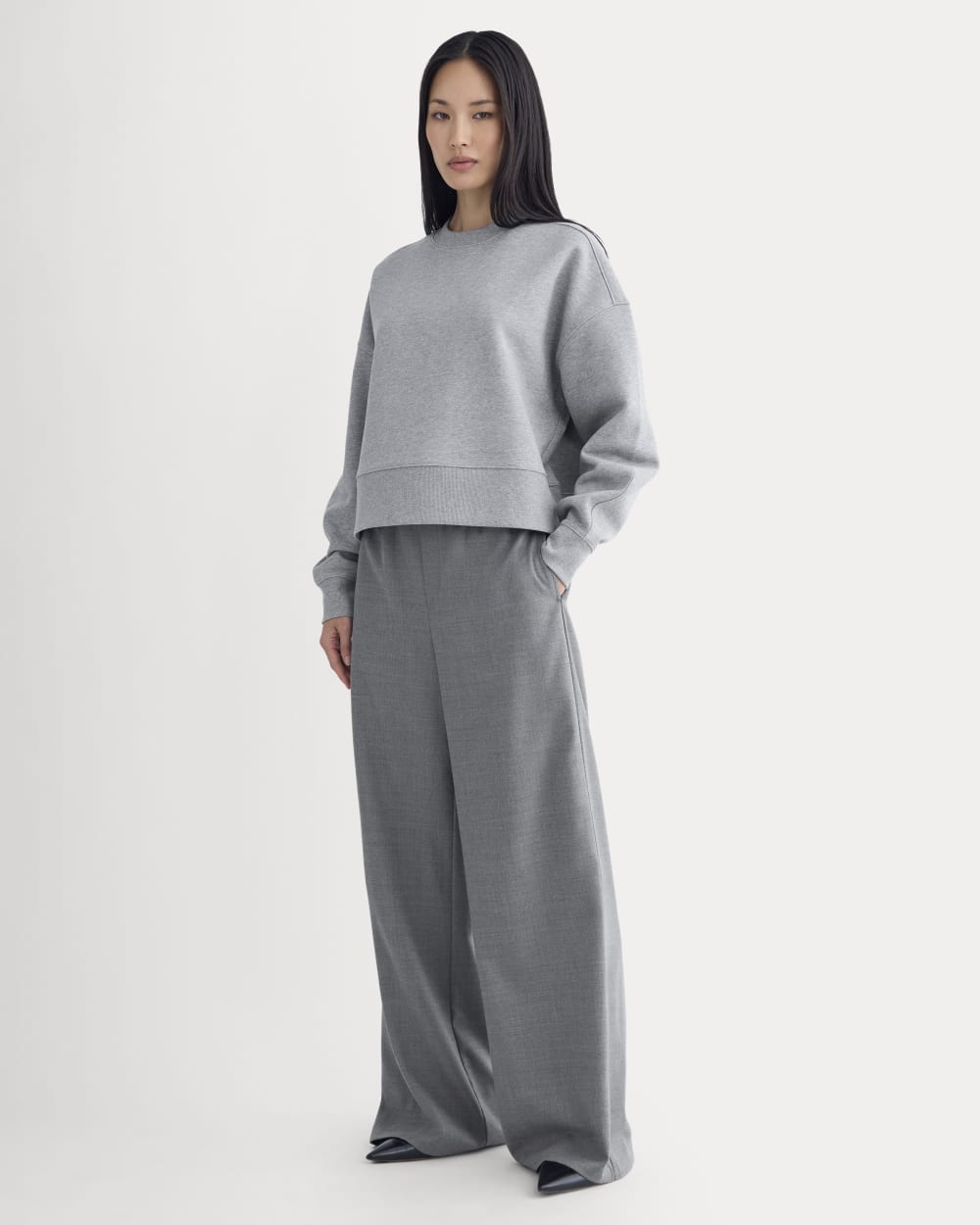 Luxe Fleece Sweatshirt | Vintage Heather Grey