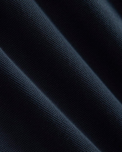 Oversized Pique Polo | Deep Navy