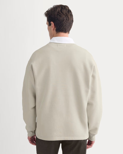 Luxe Fleece Rugby Polo | Peyote