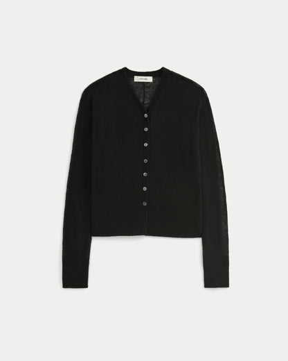 The Air Alpaca ™ High V Cardigan | Black