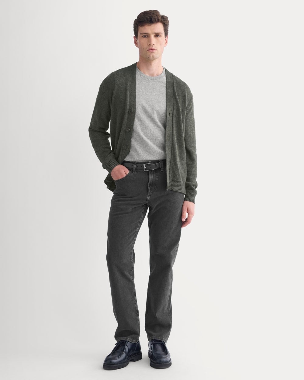 Straight-Leg Stretch Jean | Washed Black