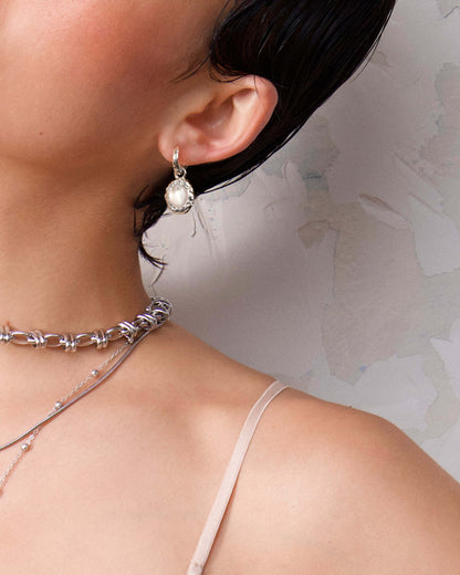 Birthstone Earrings in Silver