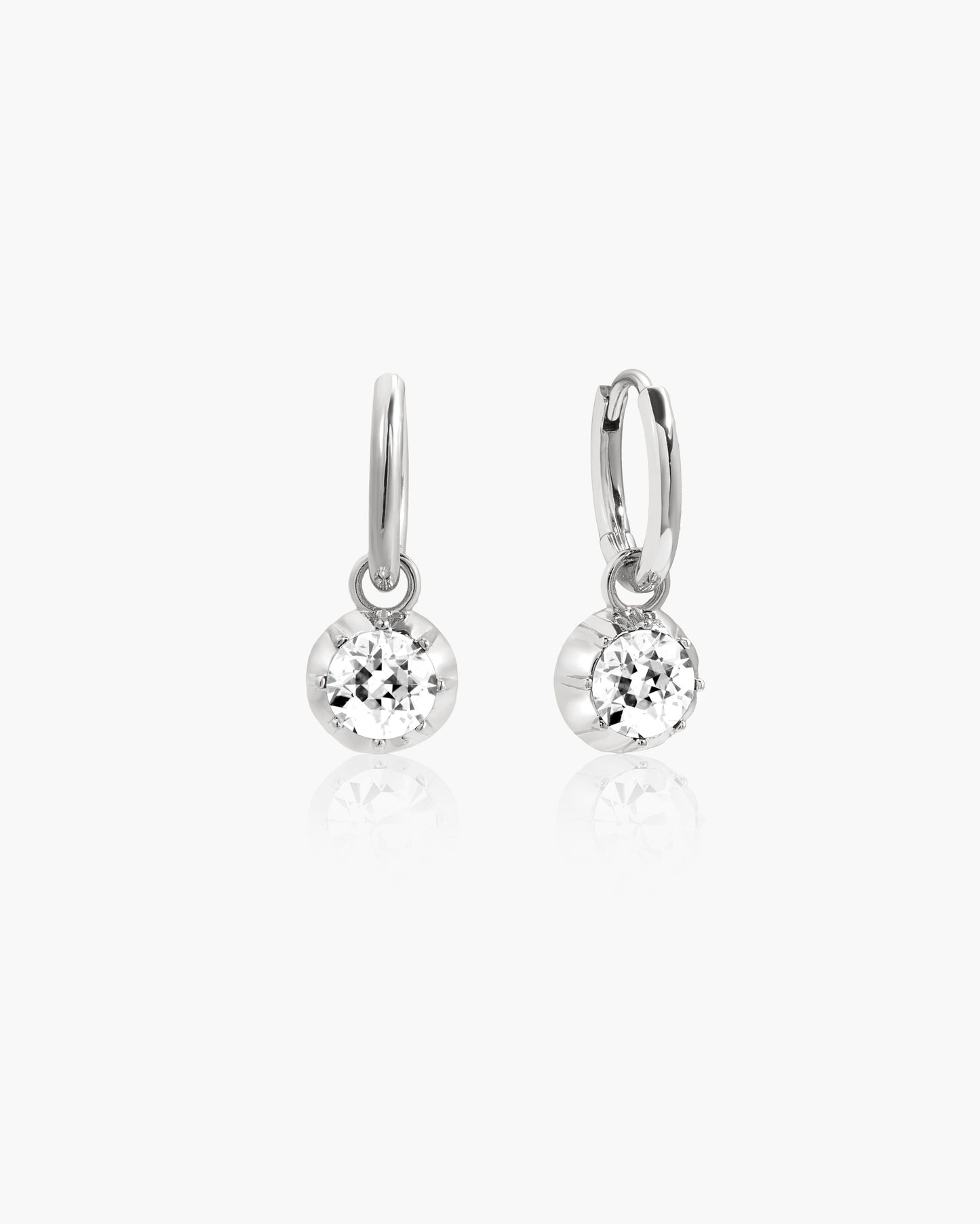 Georgian Detachable Two-tone Hoop Earrings